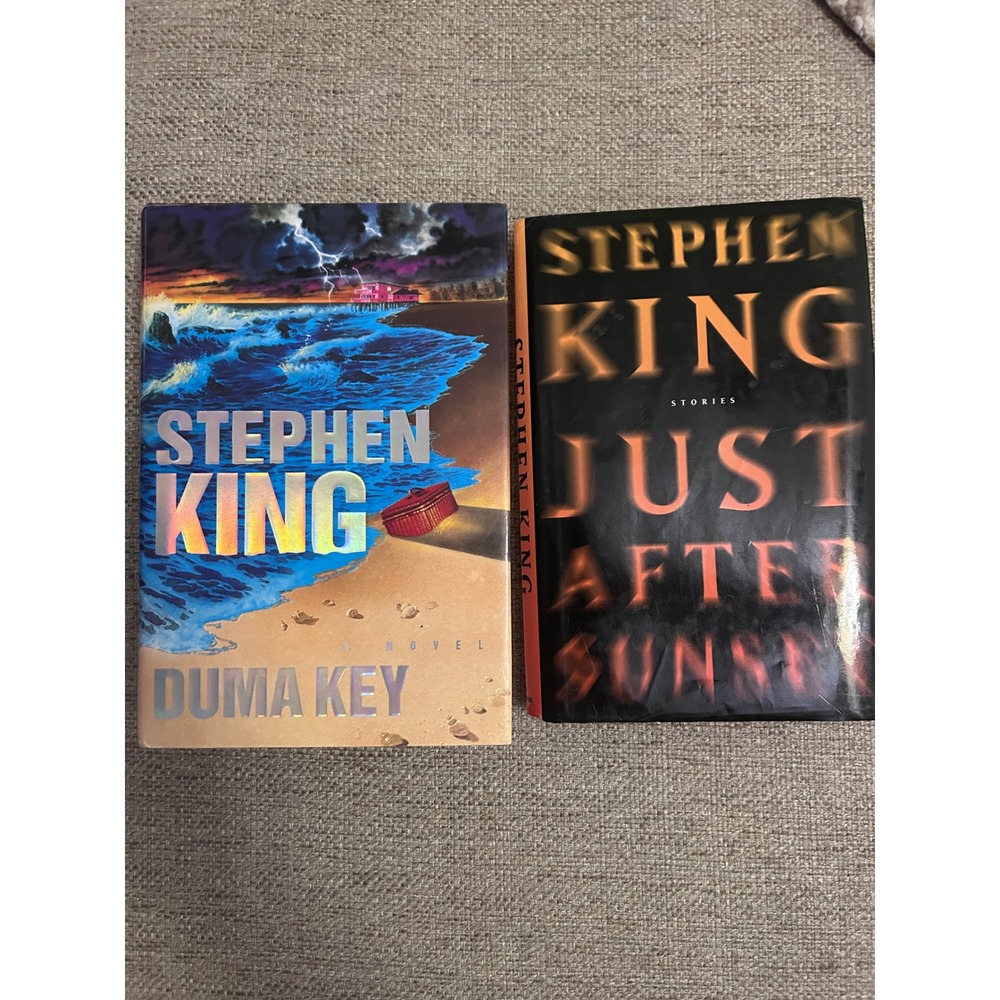 Stephen King Books Bundle  Duma Key First Edition Just After Sunset Hardcover